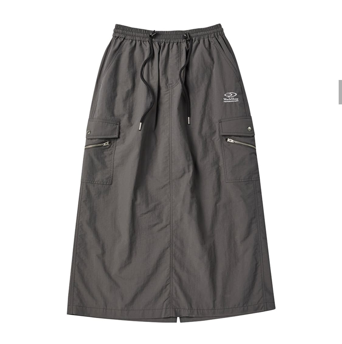 트래블 워크샵 지퍼포켓 스커트 차콜 상품이미지2