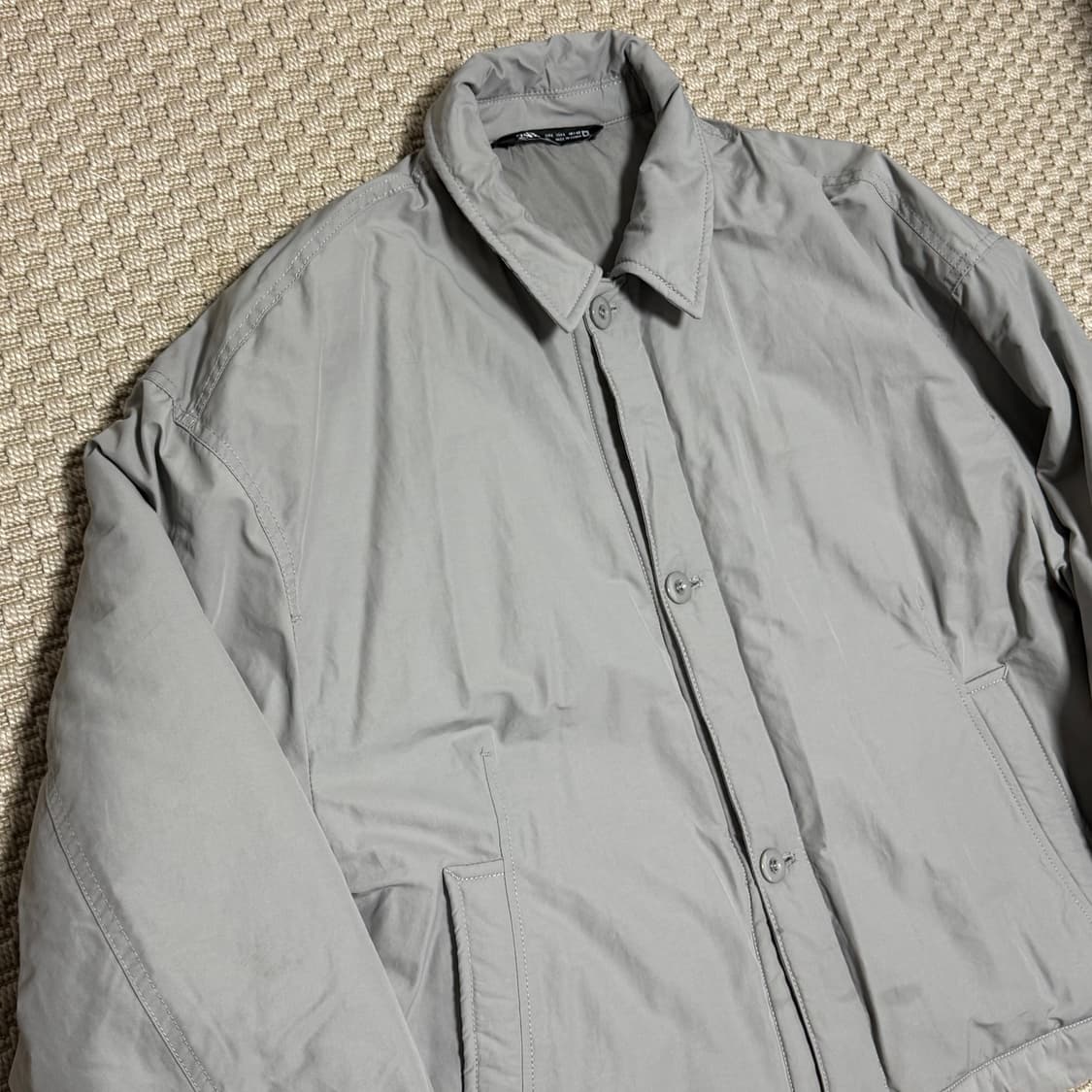 (L) Zara 자라 하이테크 박시핏 오버 셔츠 자켓 상품이미지3