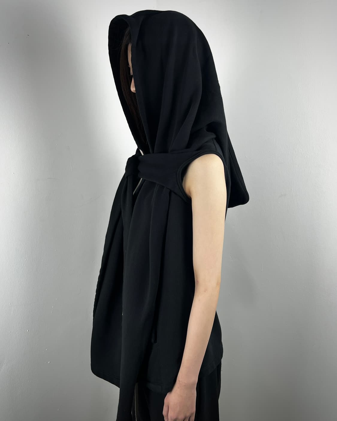 RICK OWENS DRKSHDW DRAPED HOOD VEST 상품이미지5