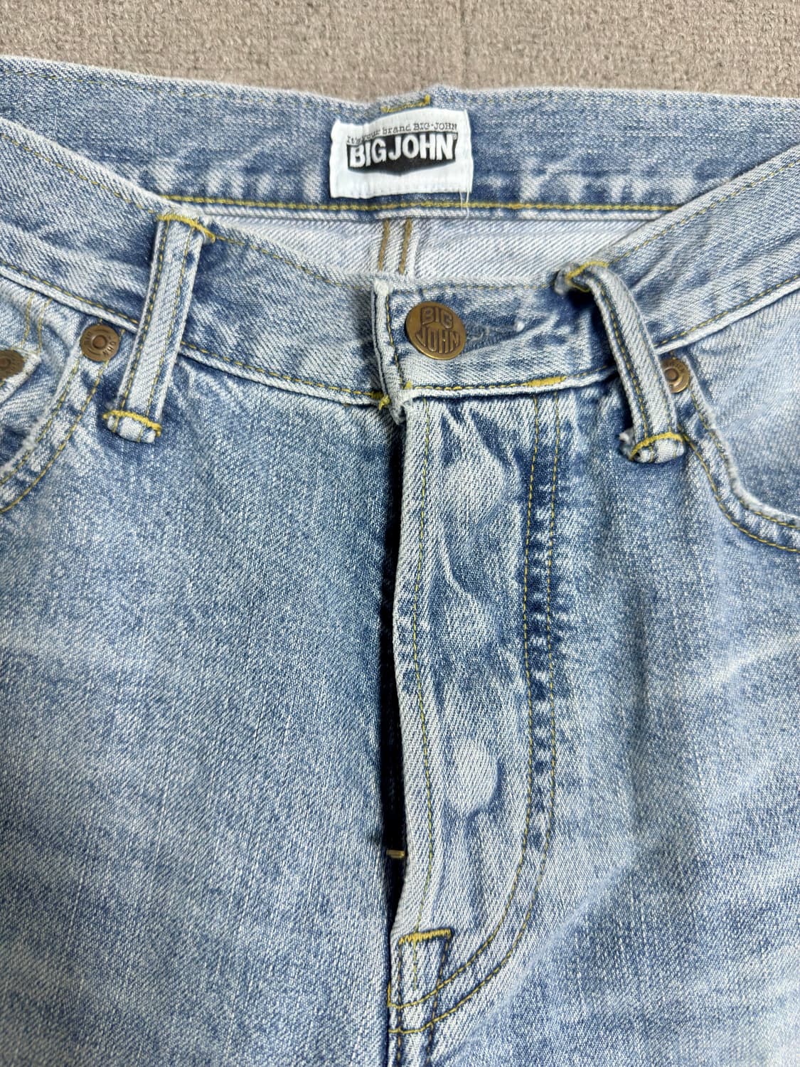 BIG JOHN Distressed Cut-off Denim Pants 상품이미지2