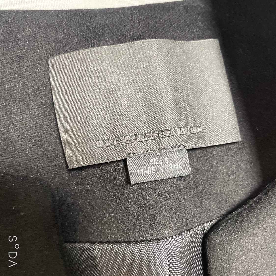 알렉산더 왕 블랙 가죽 배색 블레이저 코트 상품이미지3