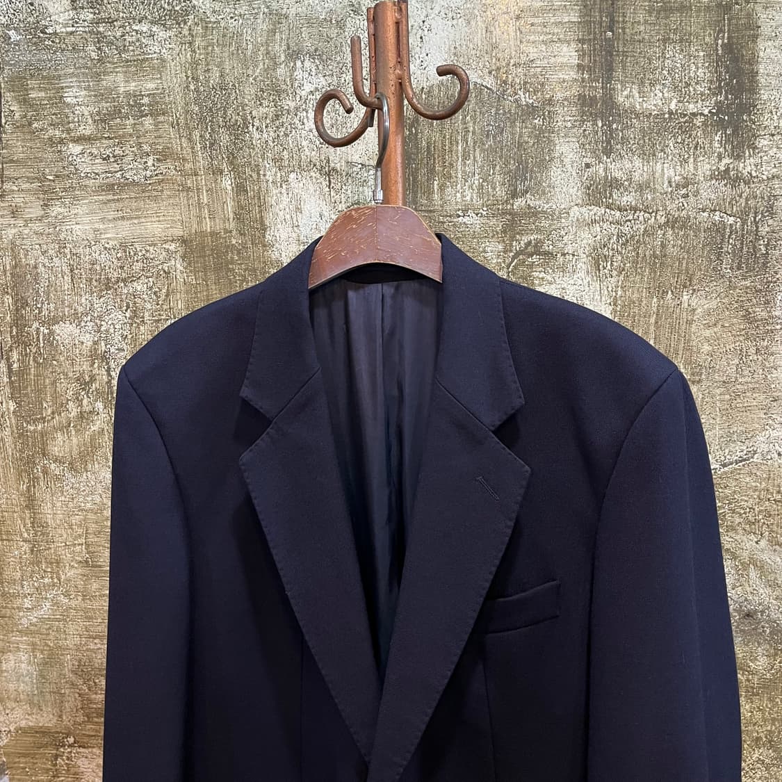 90s 빈티지 버버리 금장 버튼 네이비 블레이저 상품이미지2