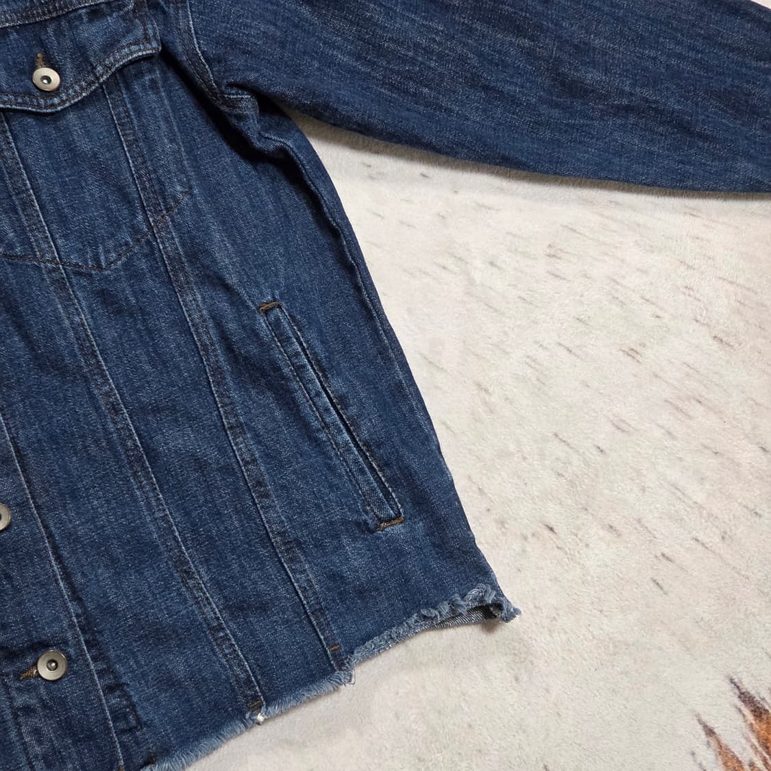 일본 빈티지 진청 그런지 데님자켓 상품이미지3