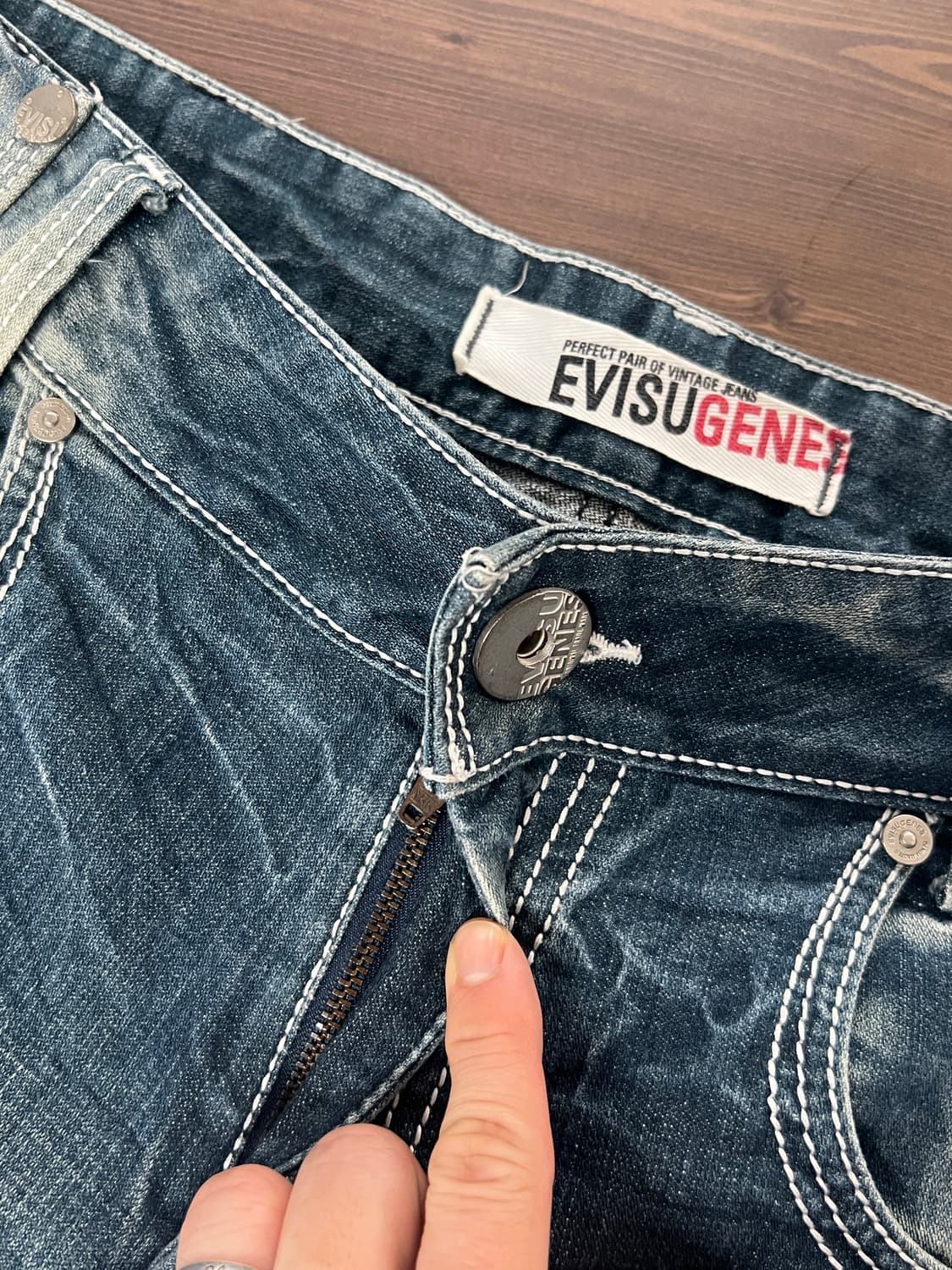 Evisu 에비수 스톤 워싱 데님 팬츠 상품이미지5