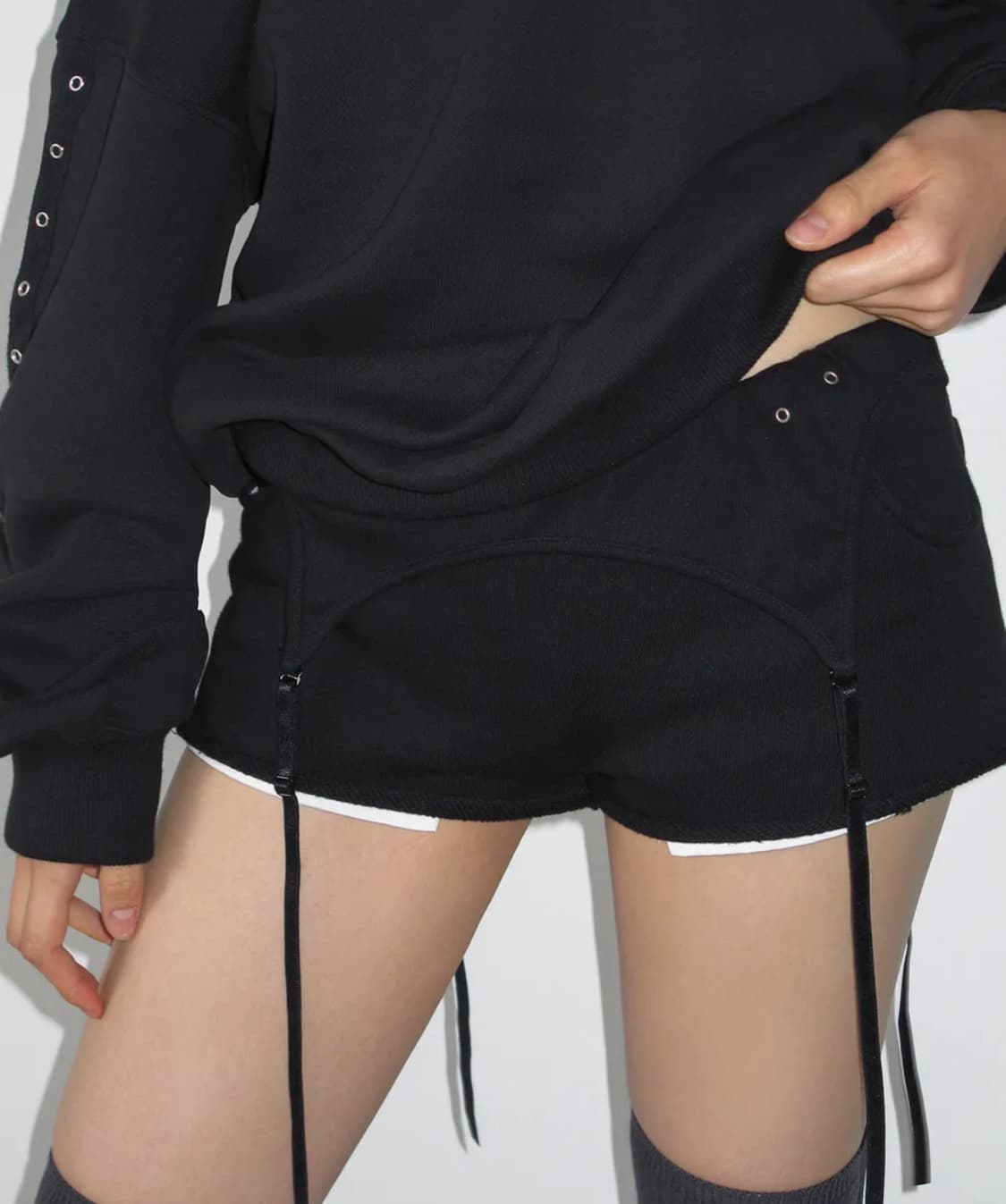 사일프레이 Layered Shorts Black 상품이미지1