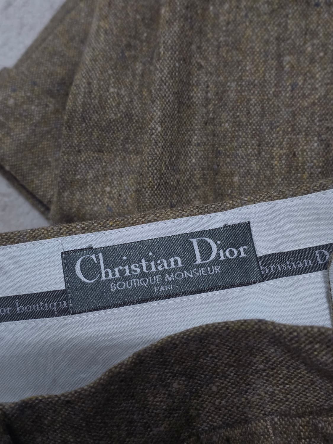 크리스찬 디올 헤링본 울 팬츠 상품이미지6