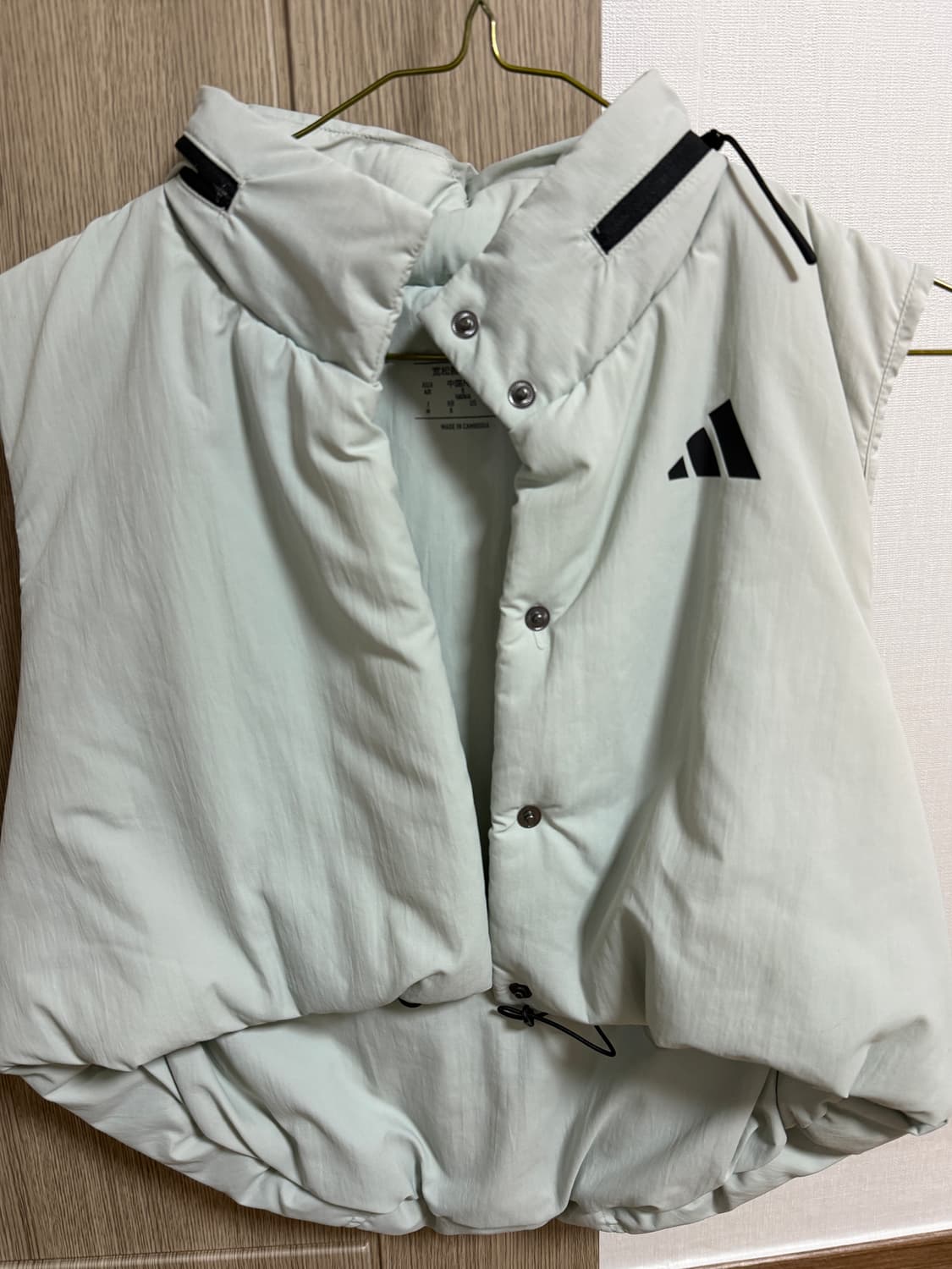 (택 있는 새상품) 아디다스 패딩 조끼 S 상품이미지1