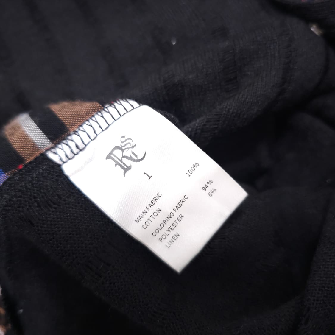 알에스에스씨 니트 믹스 체크 후드 상품이미지5