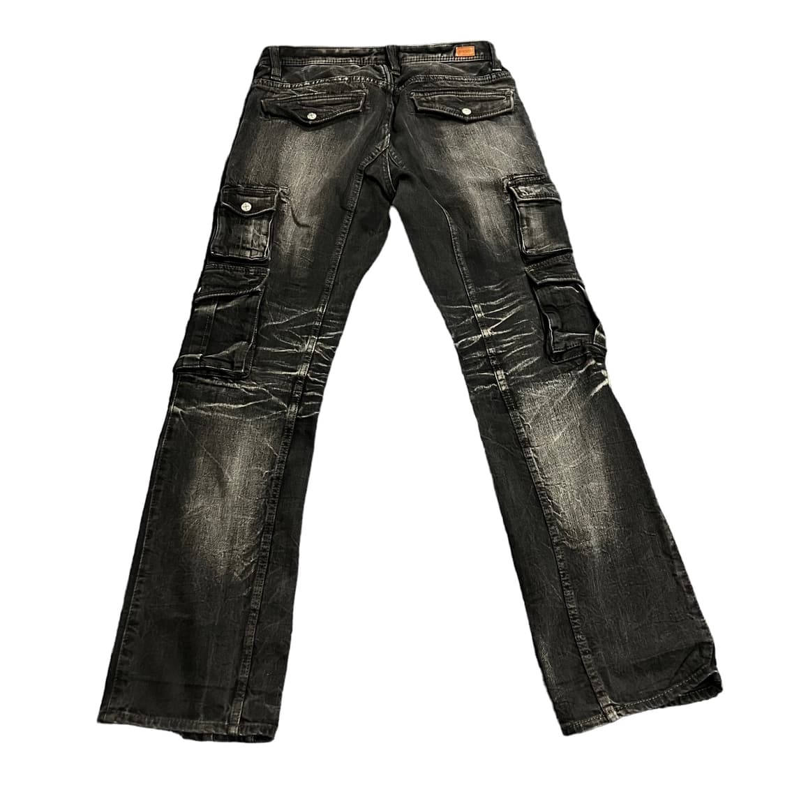 흑청 워싱 카고팬츠  상품이미지2