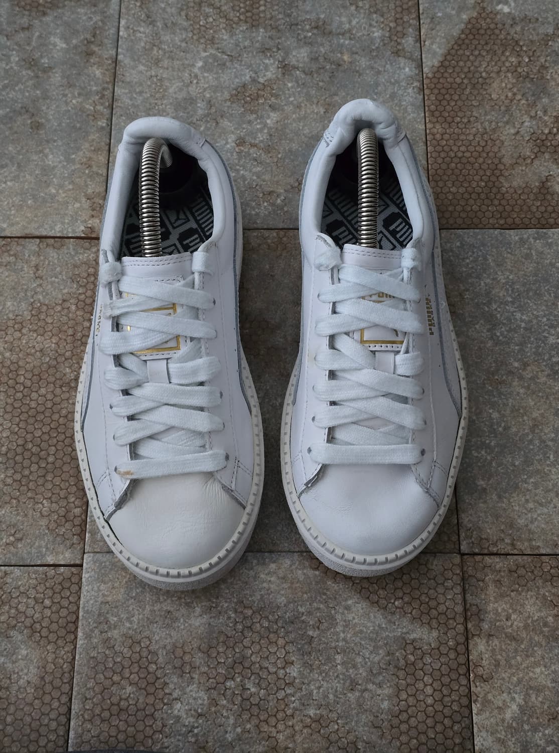 (220)푸마 바스켓 플랫폼 트레이스 화이트 상품이미지2