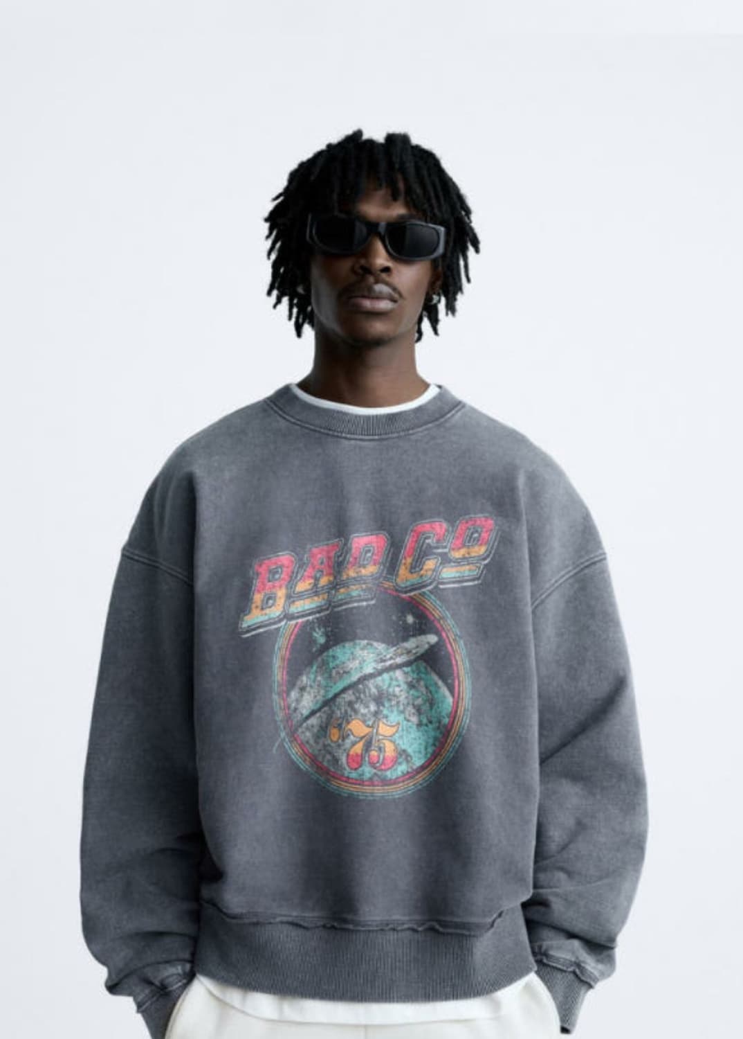 자라 x BAD Co 그래픽 스웻셔츠 L 상품이미지5