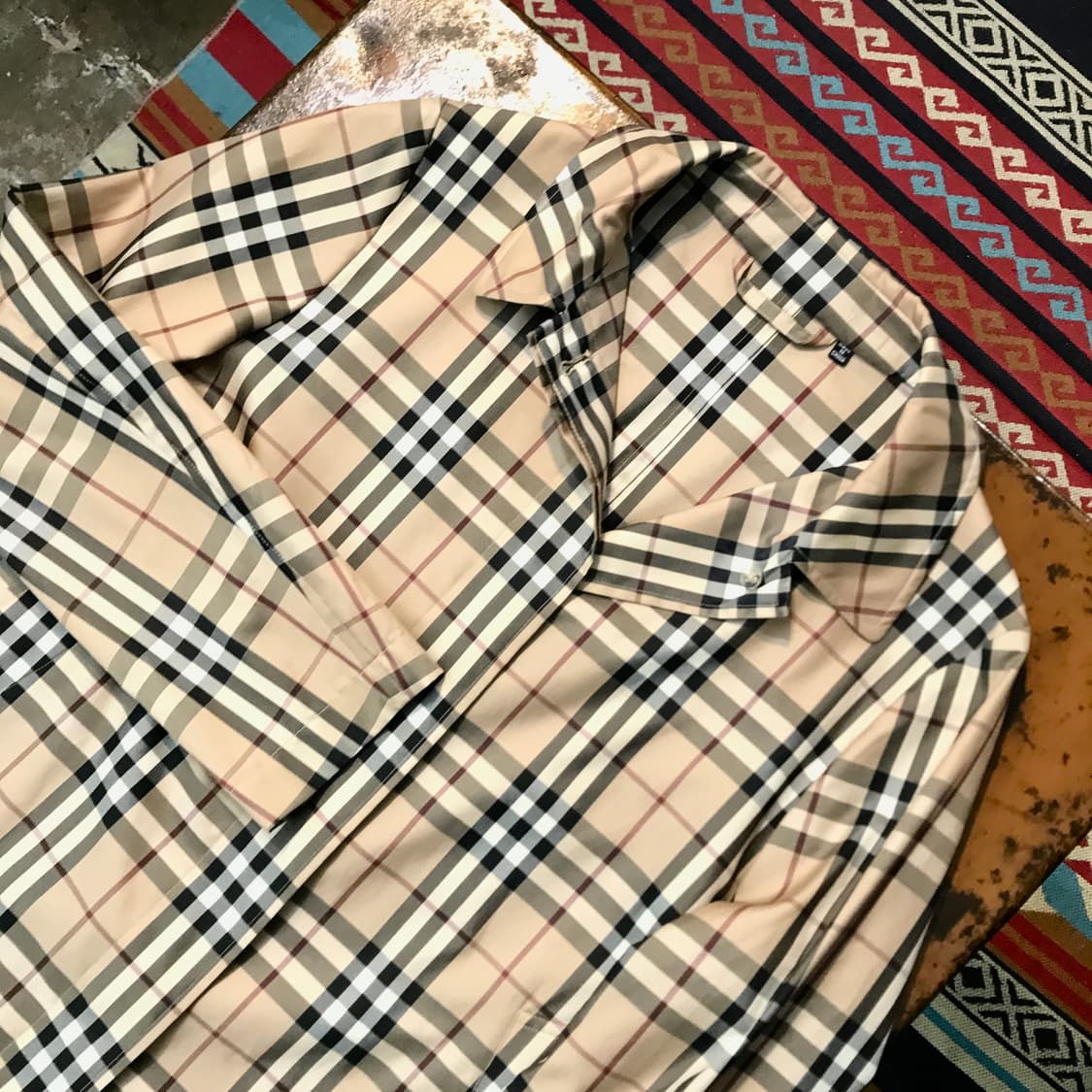 버버리 베이지 노바체크 싱글버튼 레인코트 여성 55 66 사이즈 상품이미지2