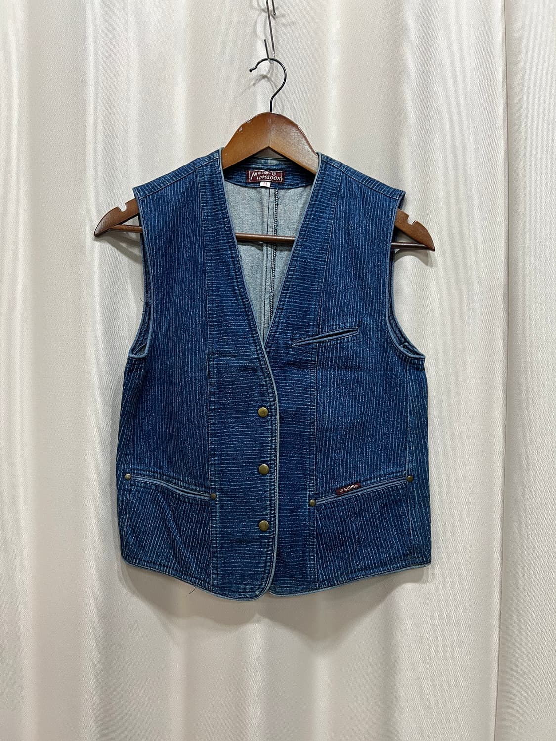 빈티지 여성 데님 베스트 자켓  상품이미지2