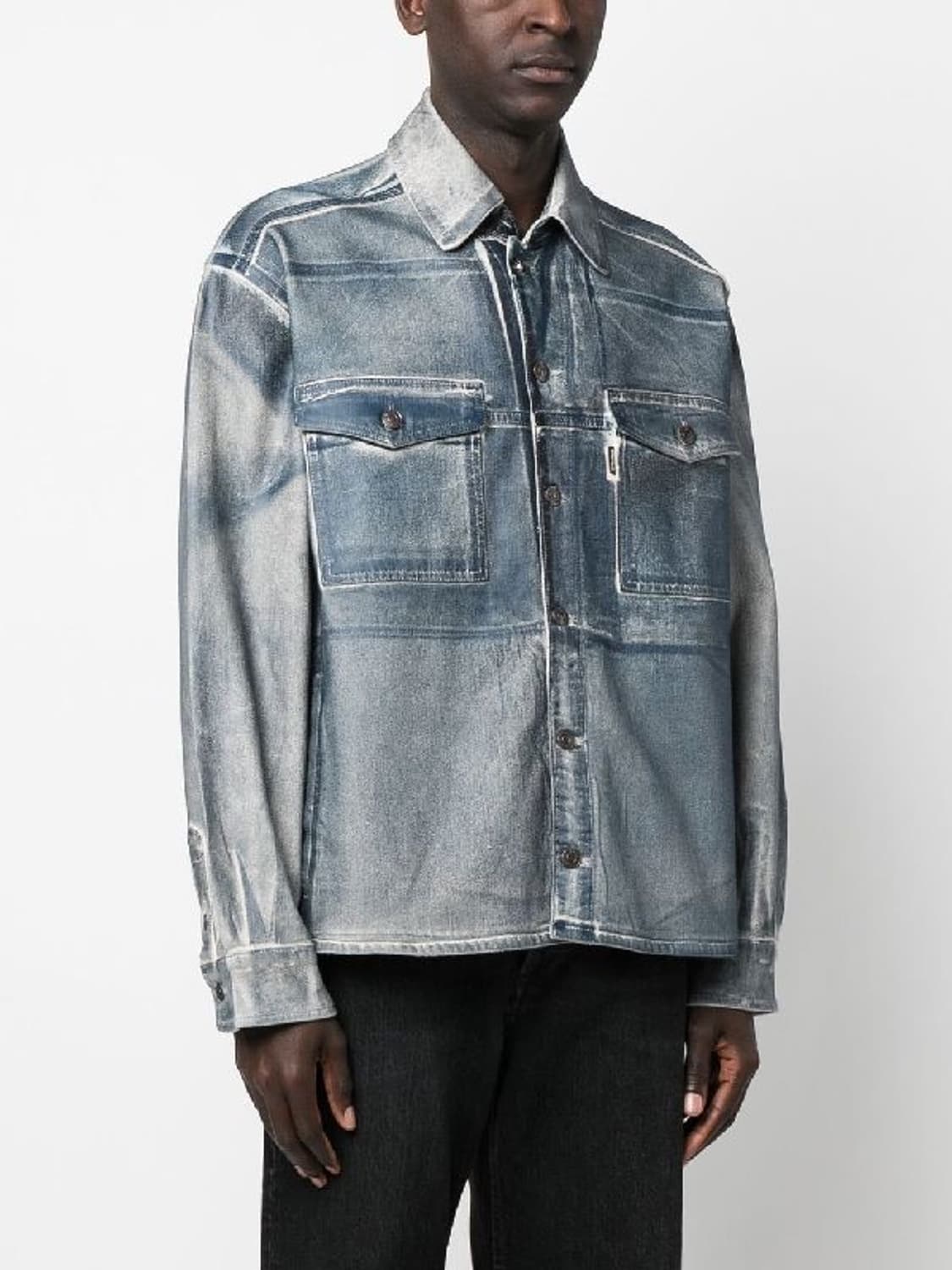 오토링거 오버사이즈 데님셔츠 xs 상품이미지1