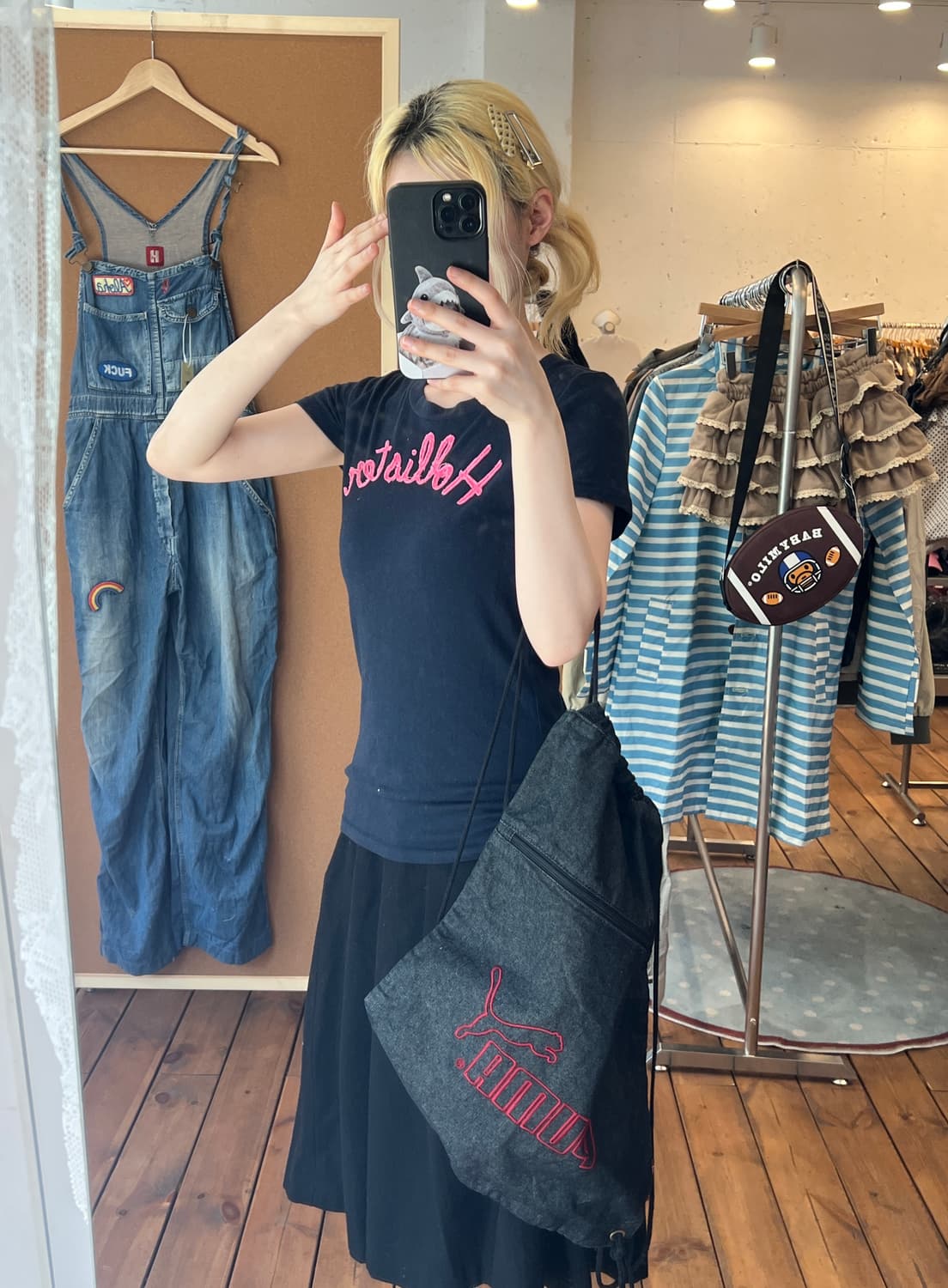 Hollister 블랙 반팔 상품이미지5