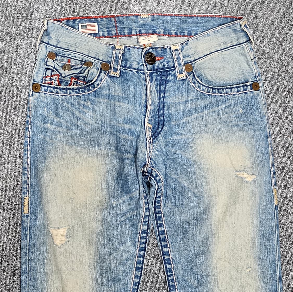 트루릴리젼 RICKY SUPERT 리키 슈퍼티 워싱 데님팬츠 청바지 31 상품이미지3