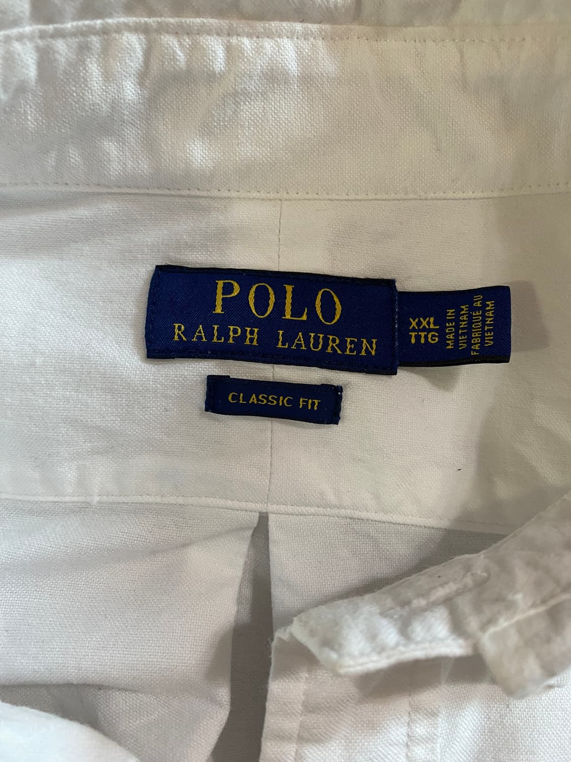 폴로 랄프로렌 옥스포드 흰색 셔츠 XXL (110) 상품이미지2