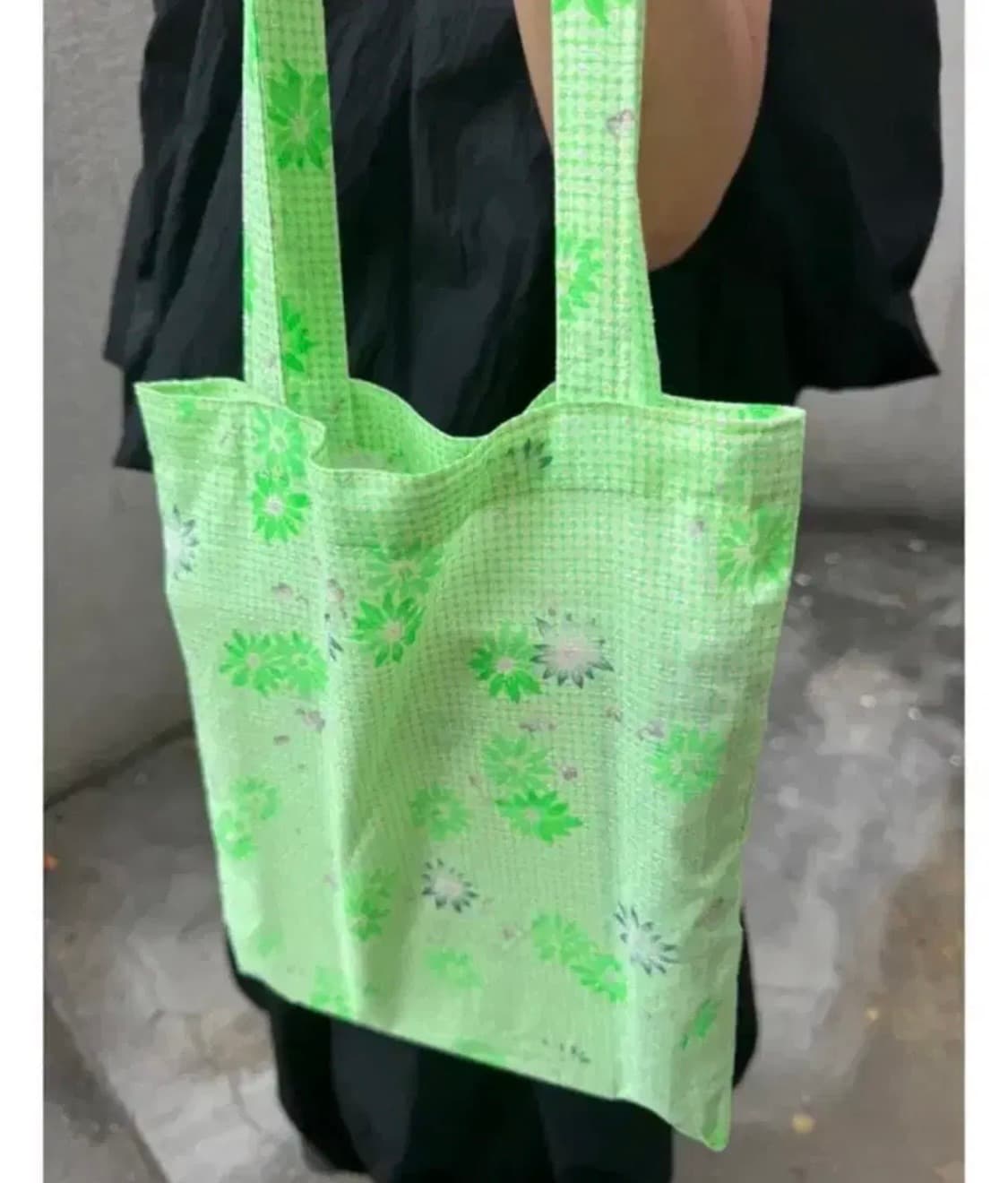 샵아오리 그린 에코백 상품이미지1