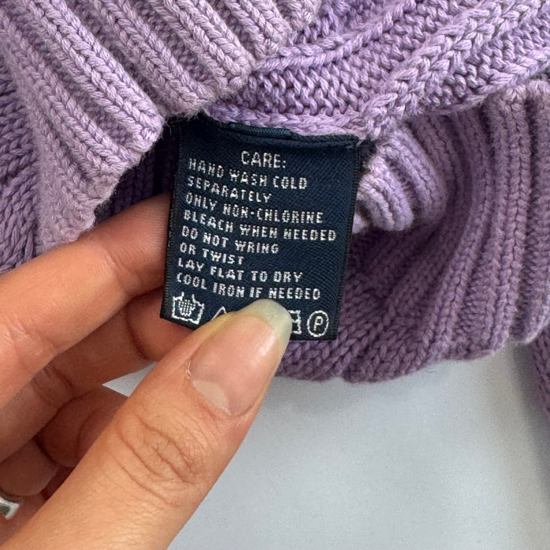 Polo 폴로 옐로우 포니 라이트퍼플 브이넥 니트 상품이미지6