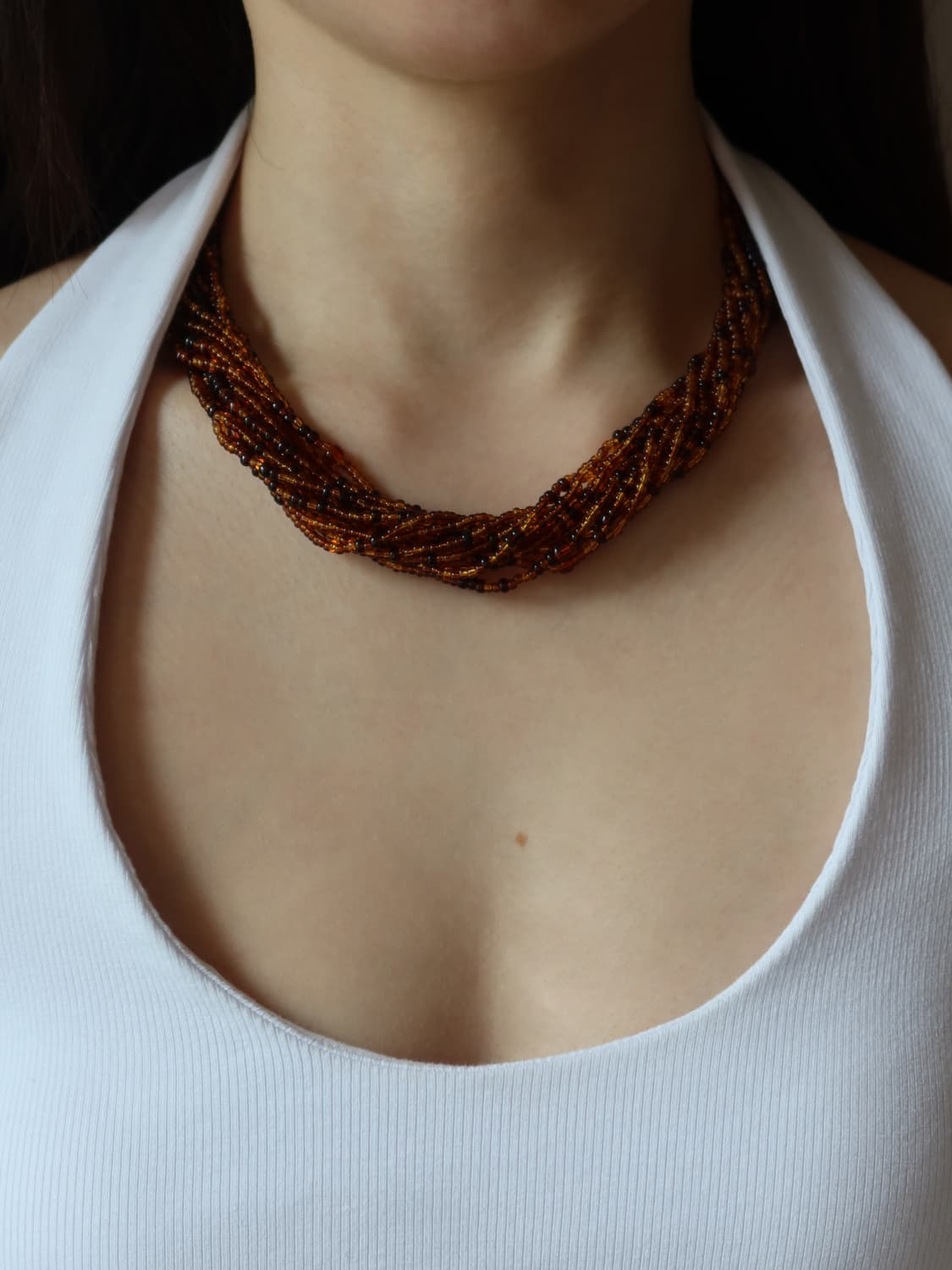 twist bead necklace 상품이미지1