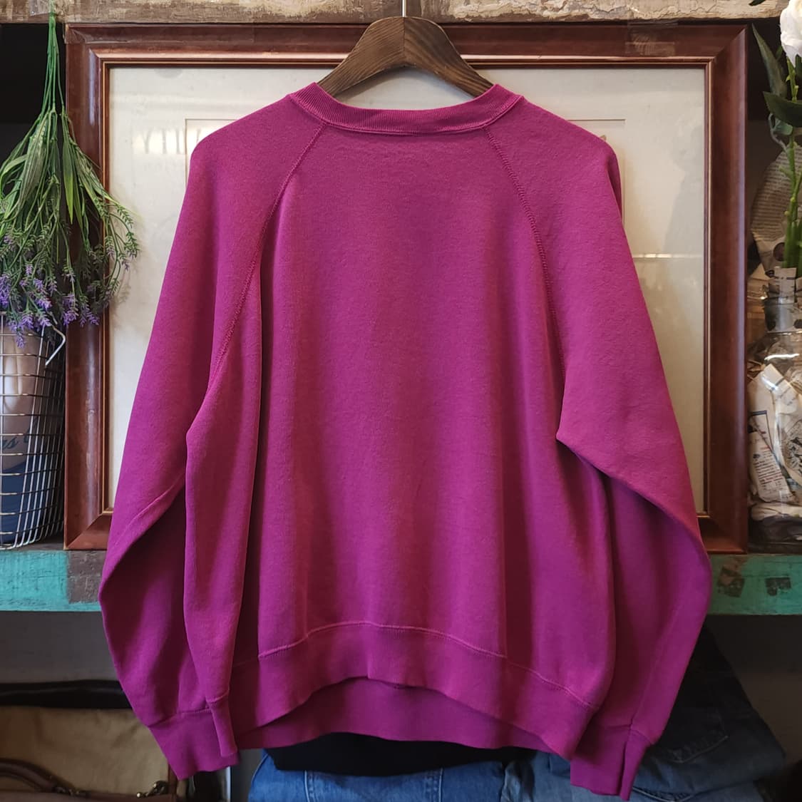 90s 빈티지 스웻셔츠 플레인 스웻셔츠 퍼플 L 상품이미지2