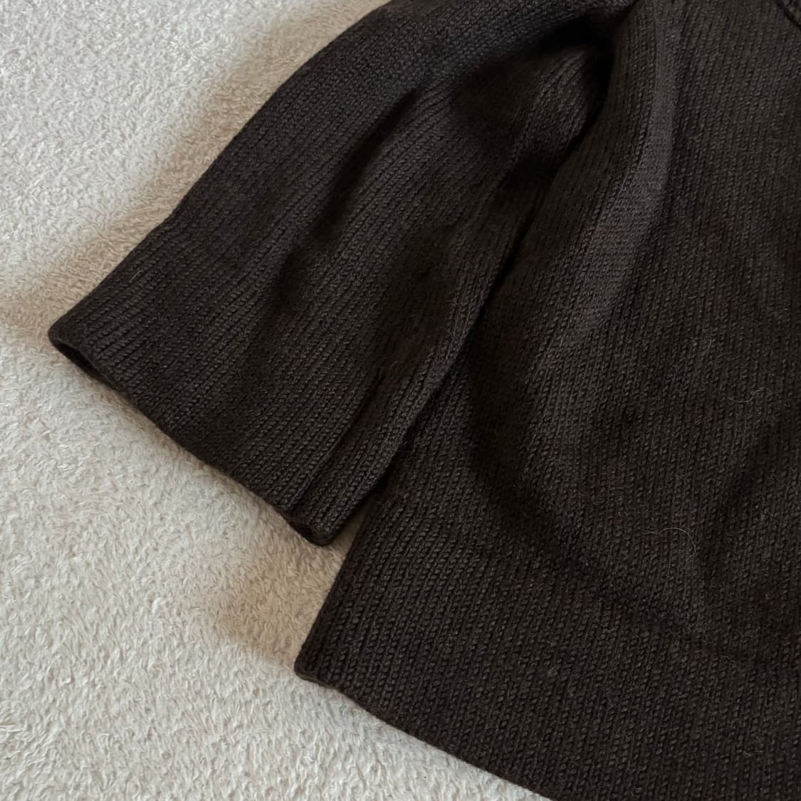 일본빈티지 banana republic 브라운 크롭 작사 니트가디건  상품이미지3