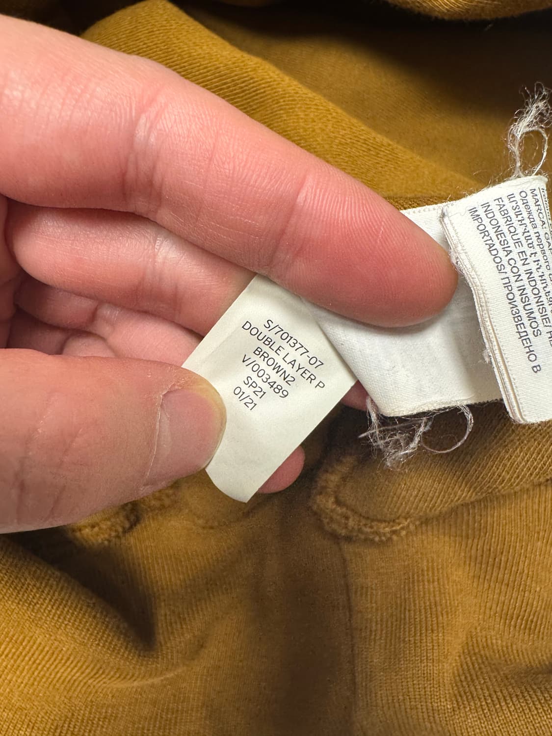 이지갭 후드 브라운 m사이즈로 기억합니다 상품이미지4