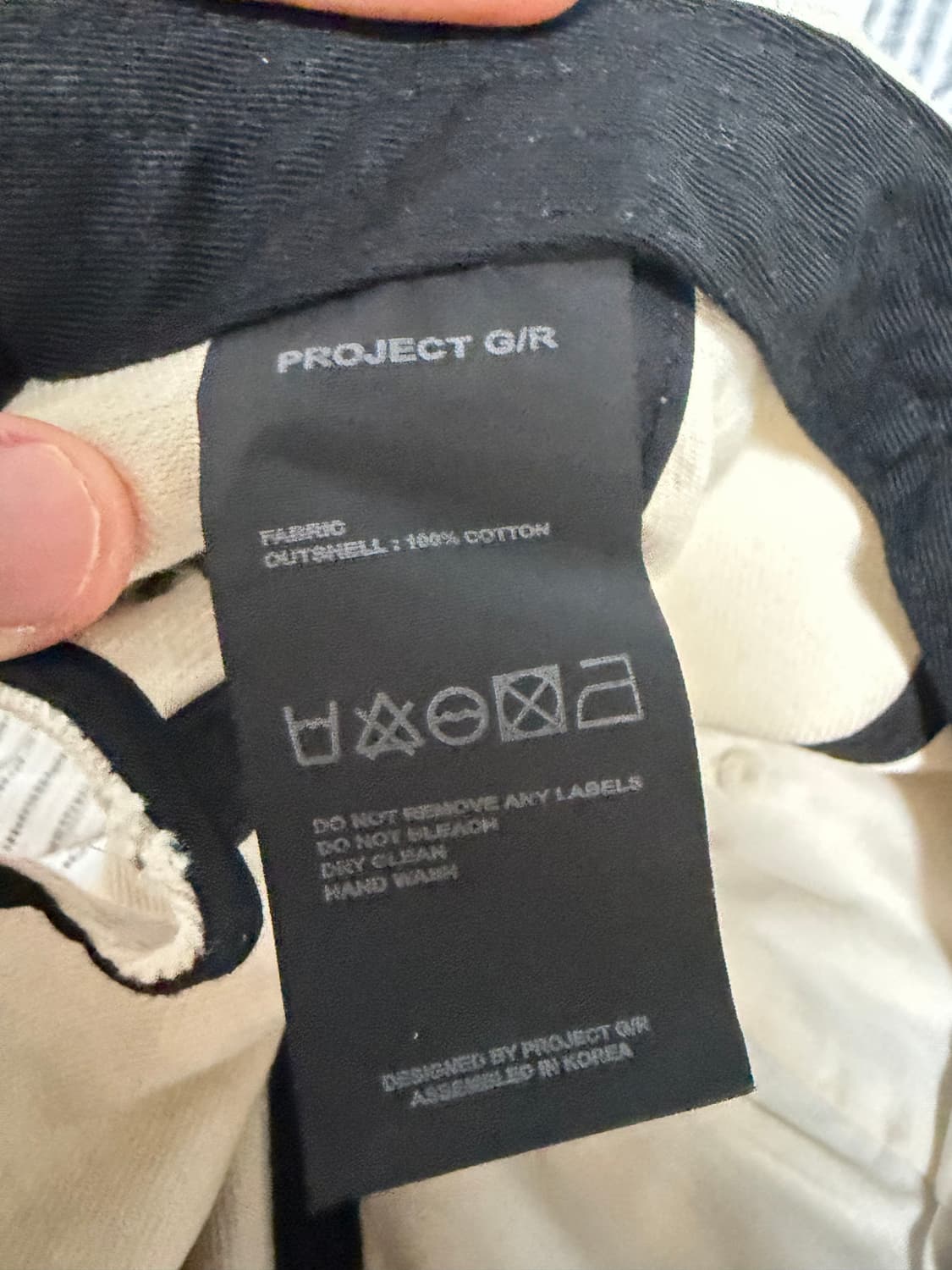 프로젝트 G/R 와이드 스로우백 캡 베이지 상품이미지7