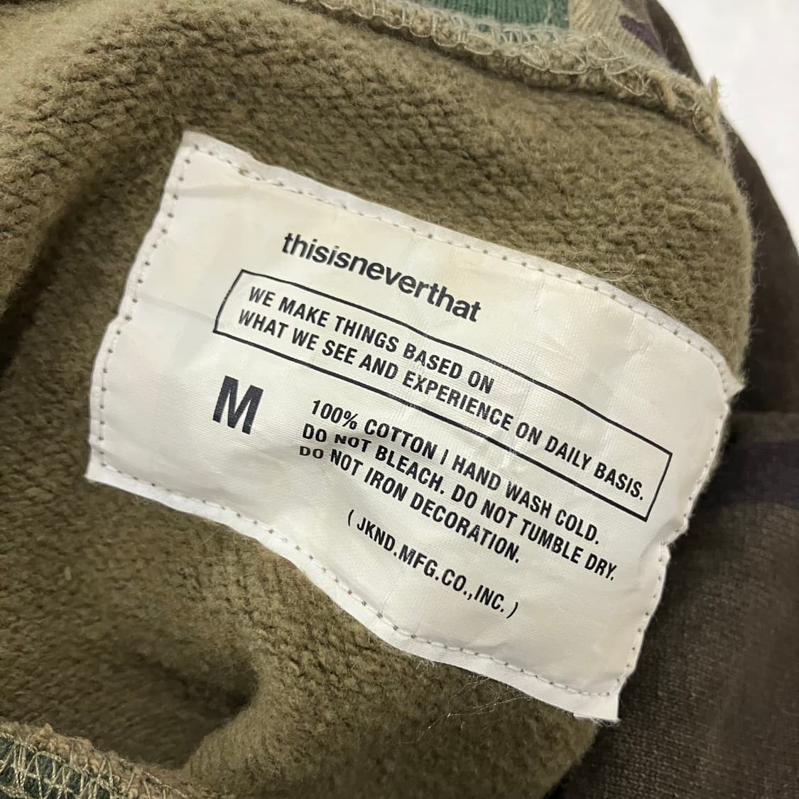 366 디스이즈네버댓 카모 후드티 상품이미지3