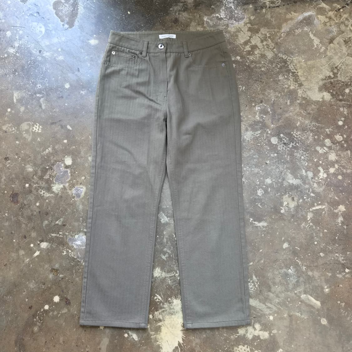 28) 스튜디오 톰보이 헤링본패턴 베이직팬츠 면바지 상품이미지2