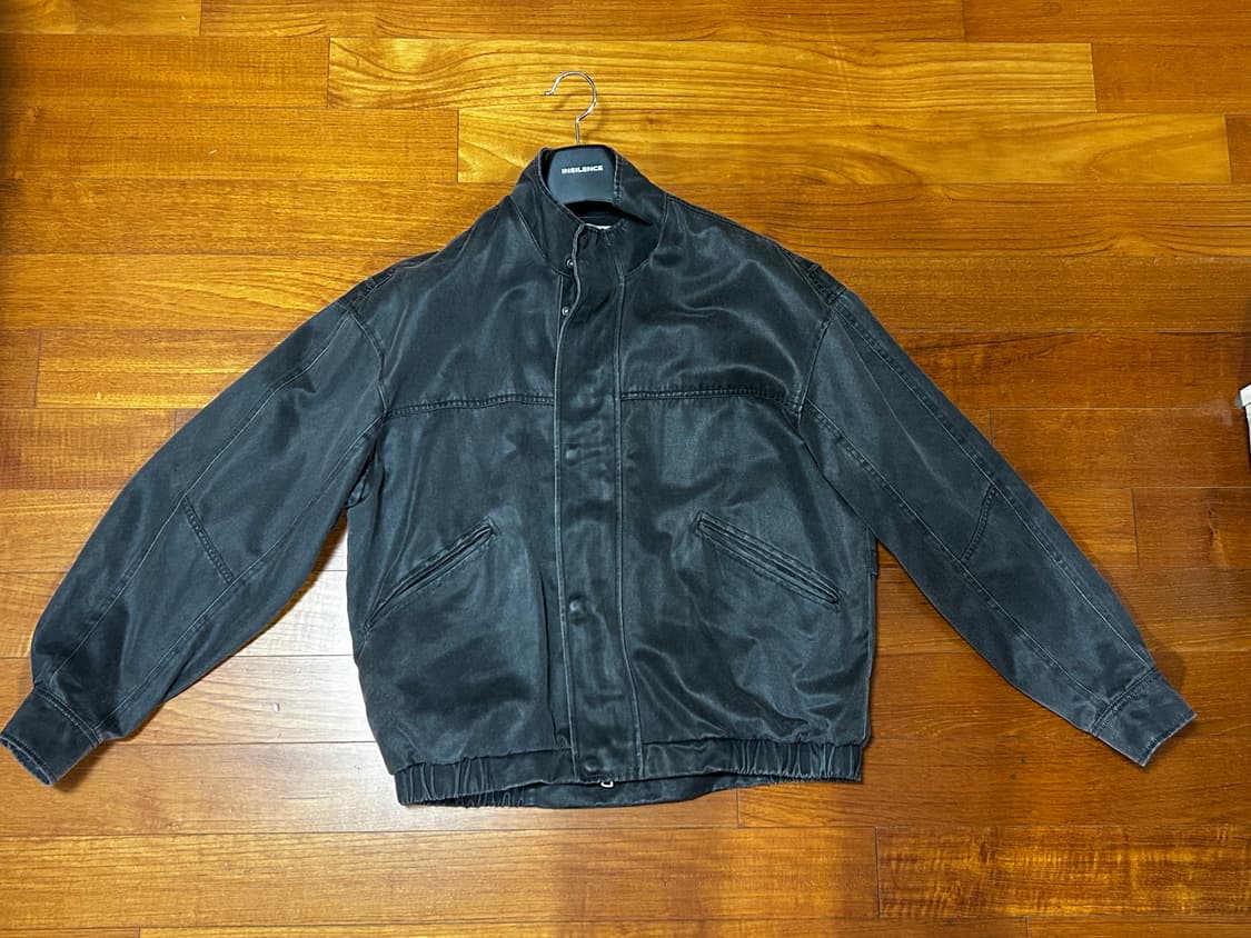 인사일런스 워시드 포우 레더 점퍼 차콜 M 상품이미지5