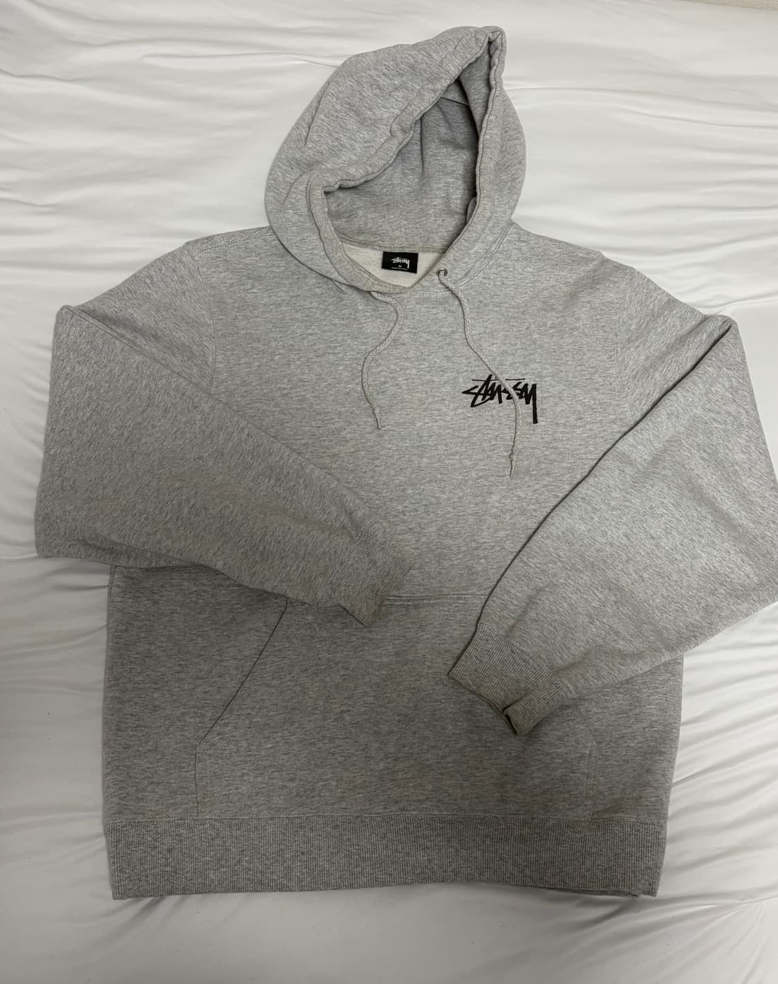 스투시 피스앤러브 후드 그레이 M 상품이미지2