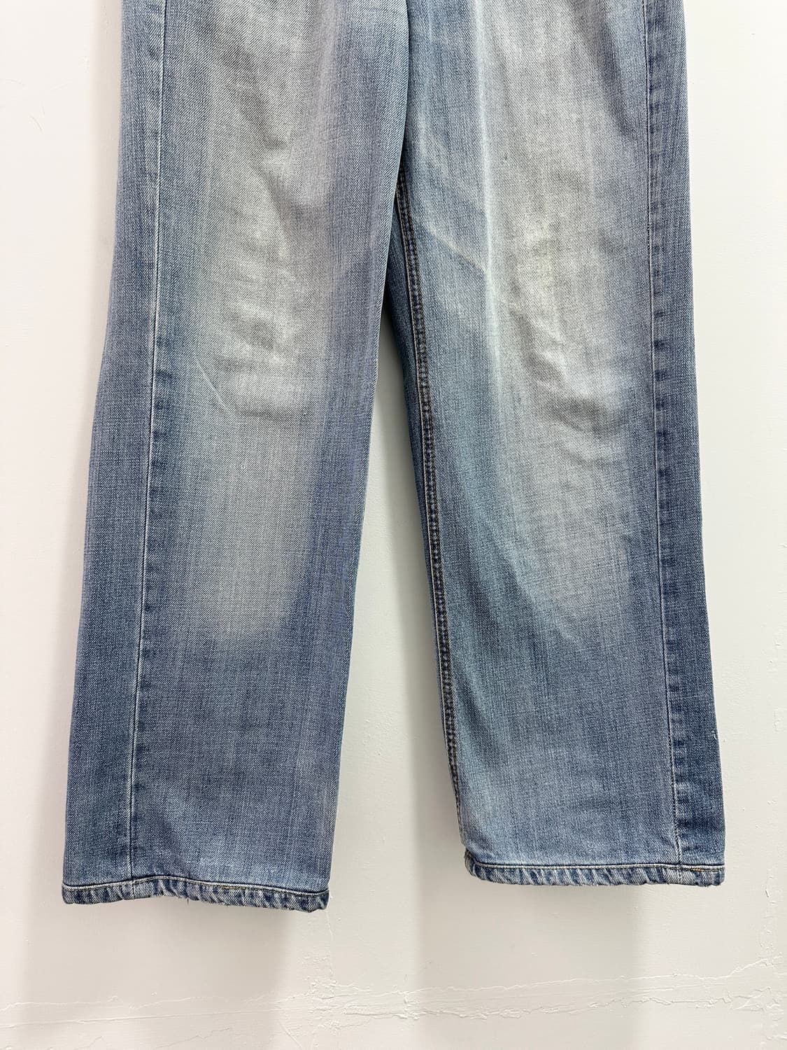 Vintage sagging back patch denim pants  상품이미지7