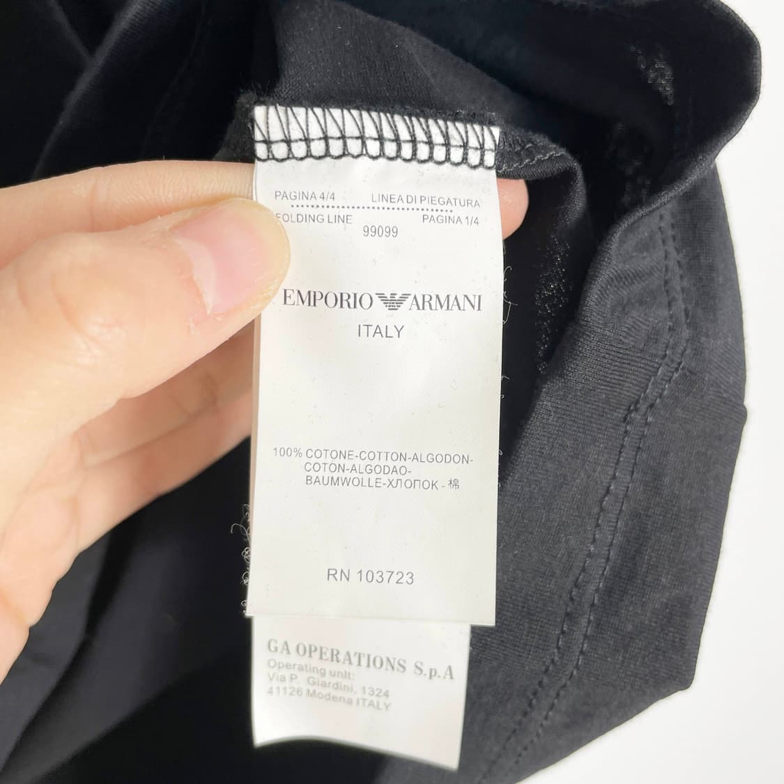 D2 엠포리오 아르마니 반팔 L사이즈 상품이미지7