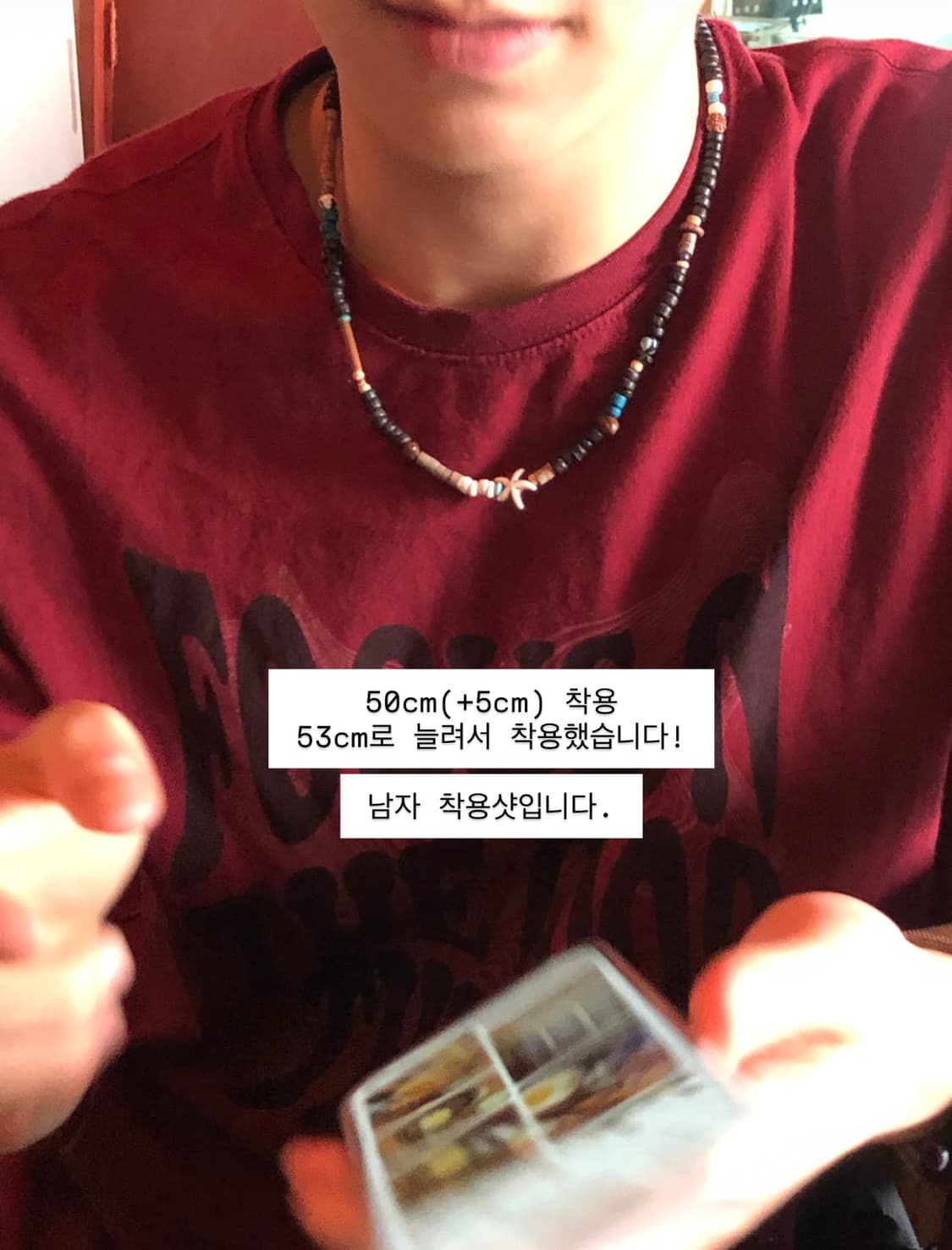 [휘마쿠마] 조용한 파도02 남녀공용 목걸이 상품이미지2