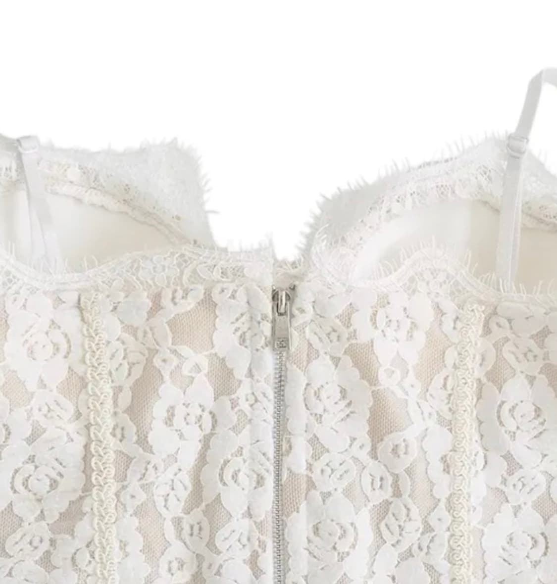 레이스 코르셋 슬리브리스 탑 상품이미지3