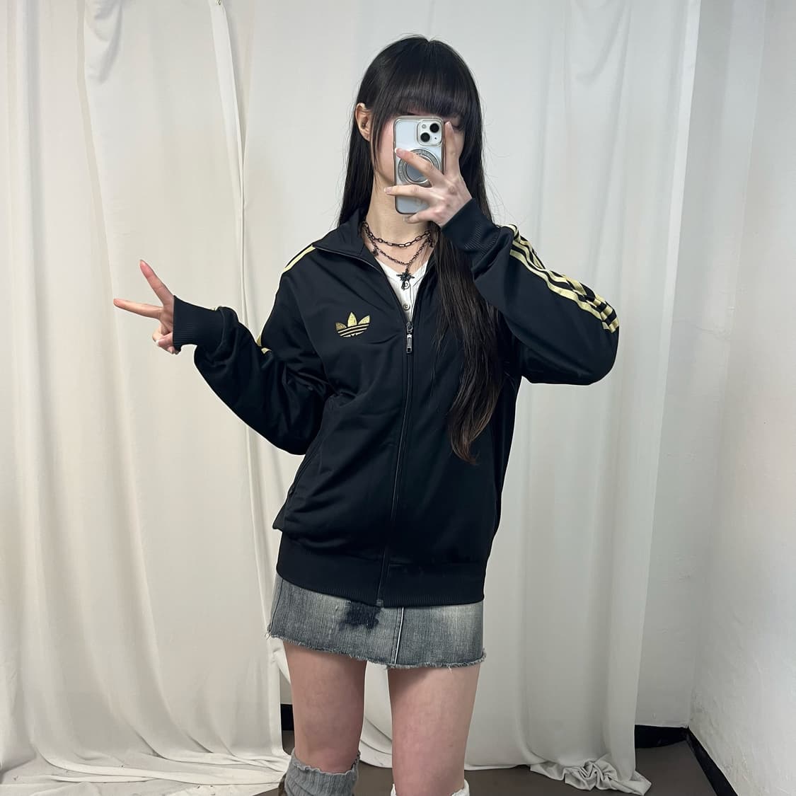 Adidas black gold Firebird jersey 상품이미지2