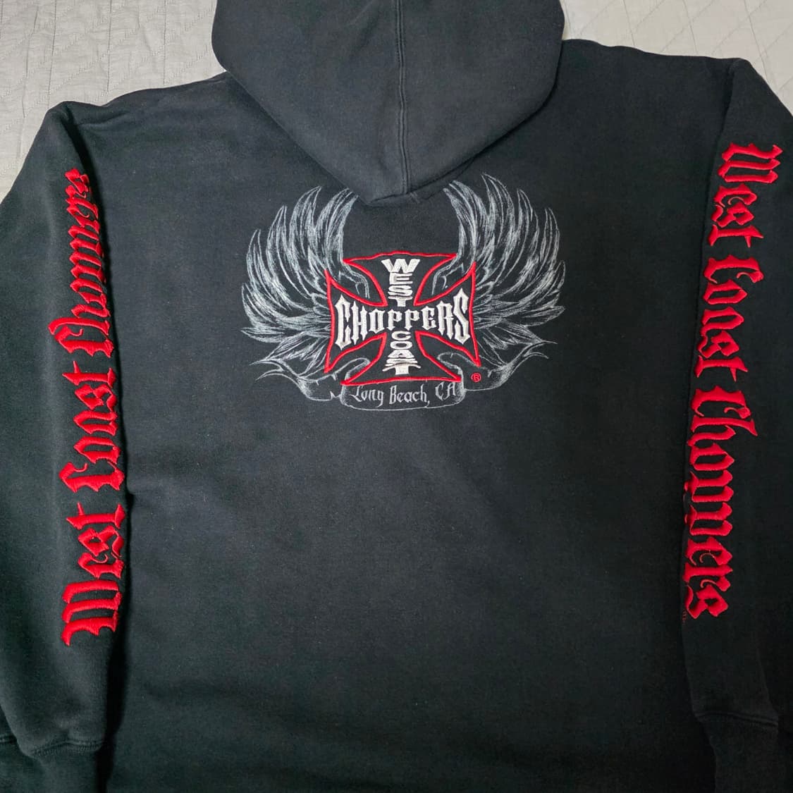 [XXL] 빈티지 웨스트코스트차퍼스 더블페이스 써멀 후드집업 블랙 상품이미지2