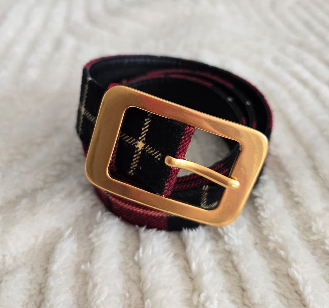 MOJO.S.PHINE 타탄 체크 벨트 상품이미지1