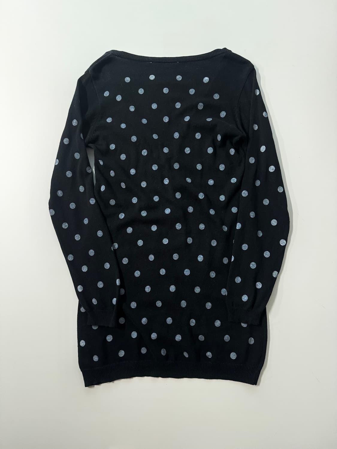 도트 패턴 버튼 롱 가디건 상품이미지5