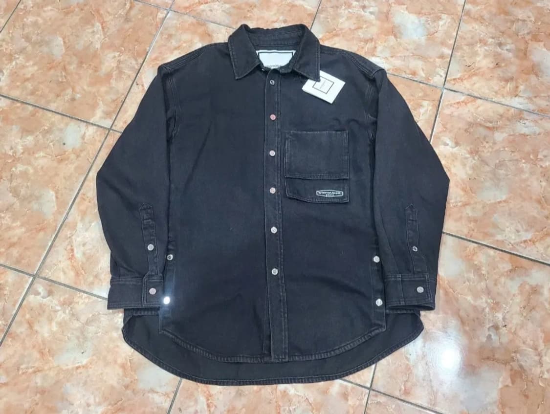 21SS 우영미 백로고 오버핏 데님셔츠 상품이미지1