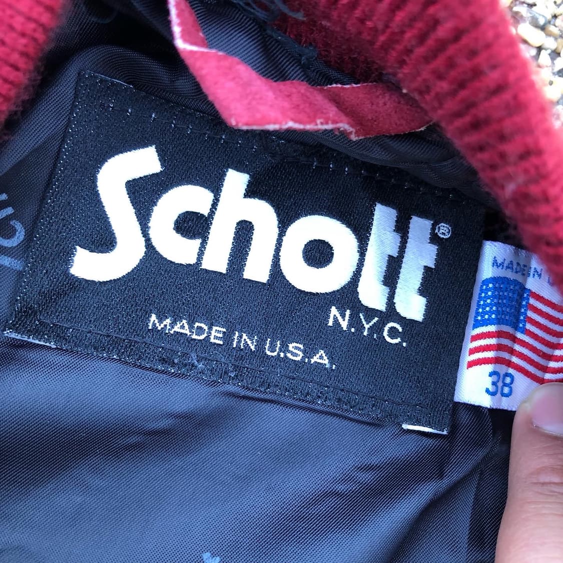[M] Schott 쇼트 스웨이드 레더 집업 자켓 상품이미지5