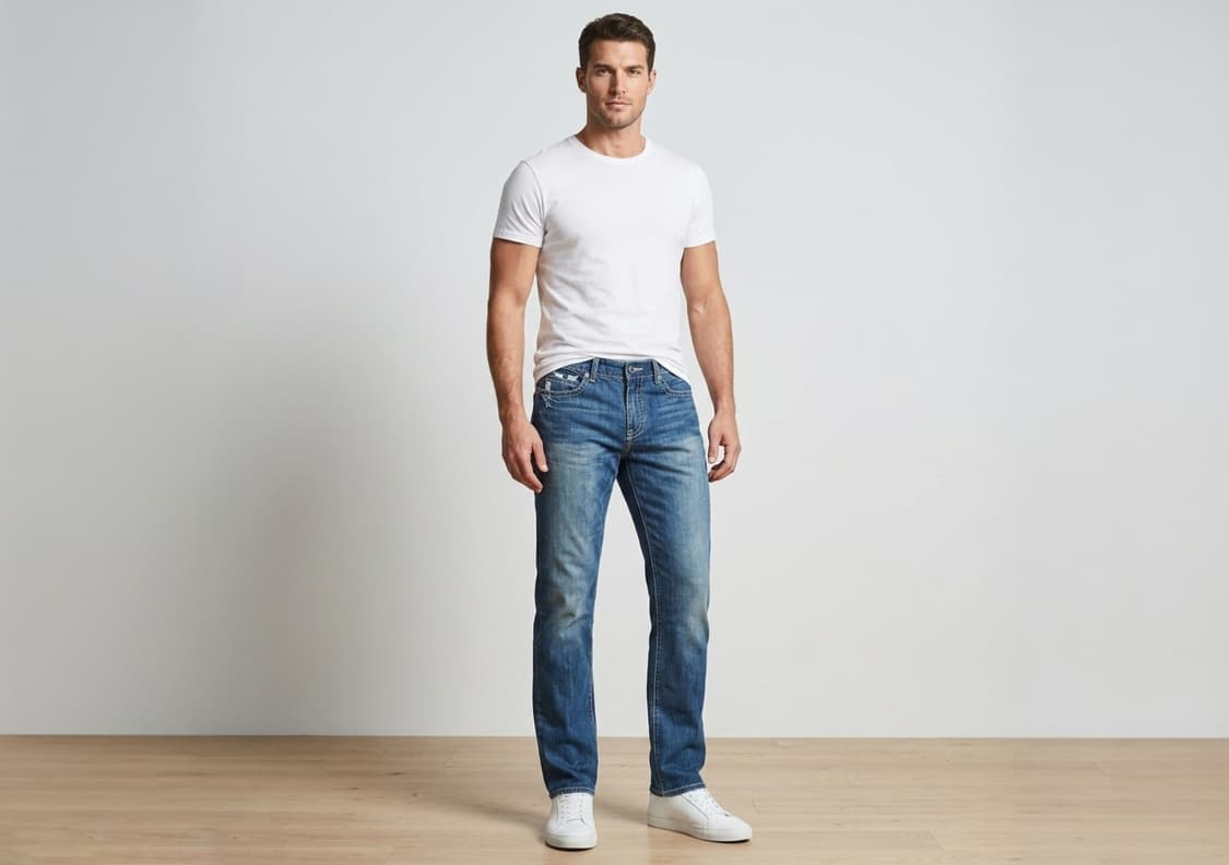 [A급34] 로빈스진 유니언잭&아이언크로스 커스텀 빈티지진 상품이미지1