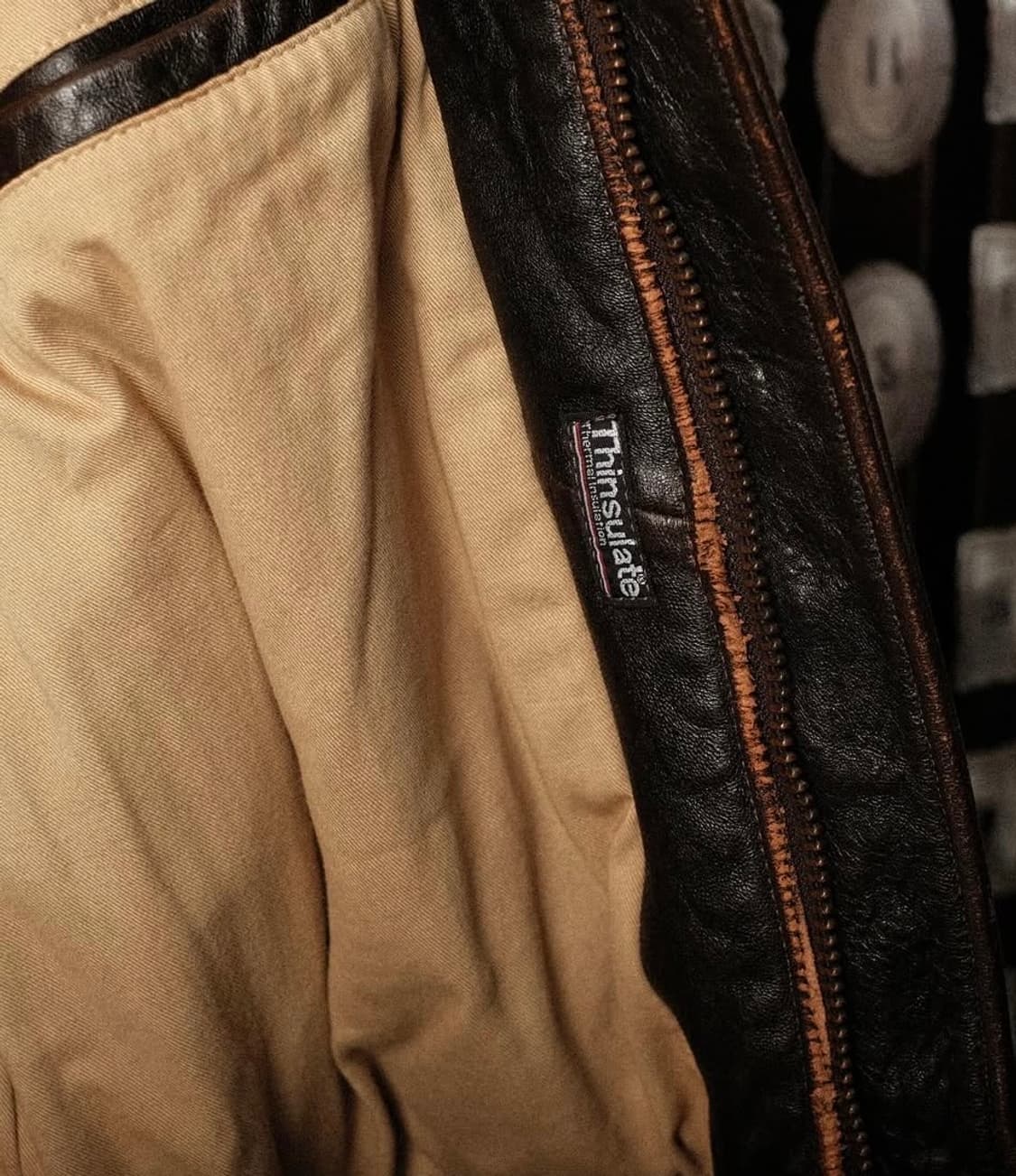 골든베어 90s A-2 레더 자켓 상품이미지9