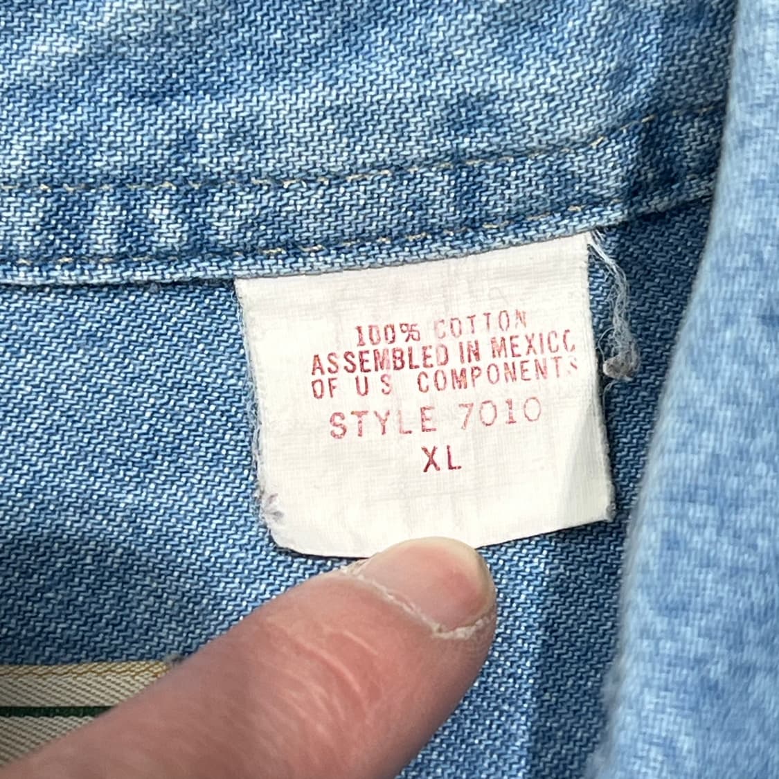 레드헤드 워크 데님셔츠 s10462 상품이미지6