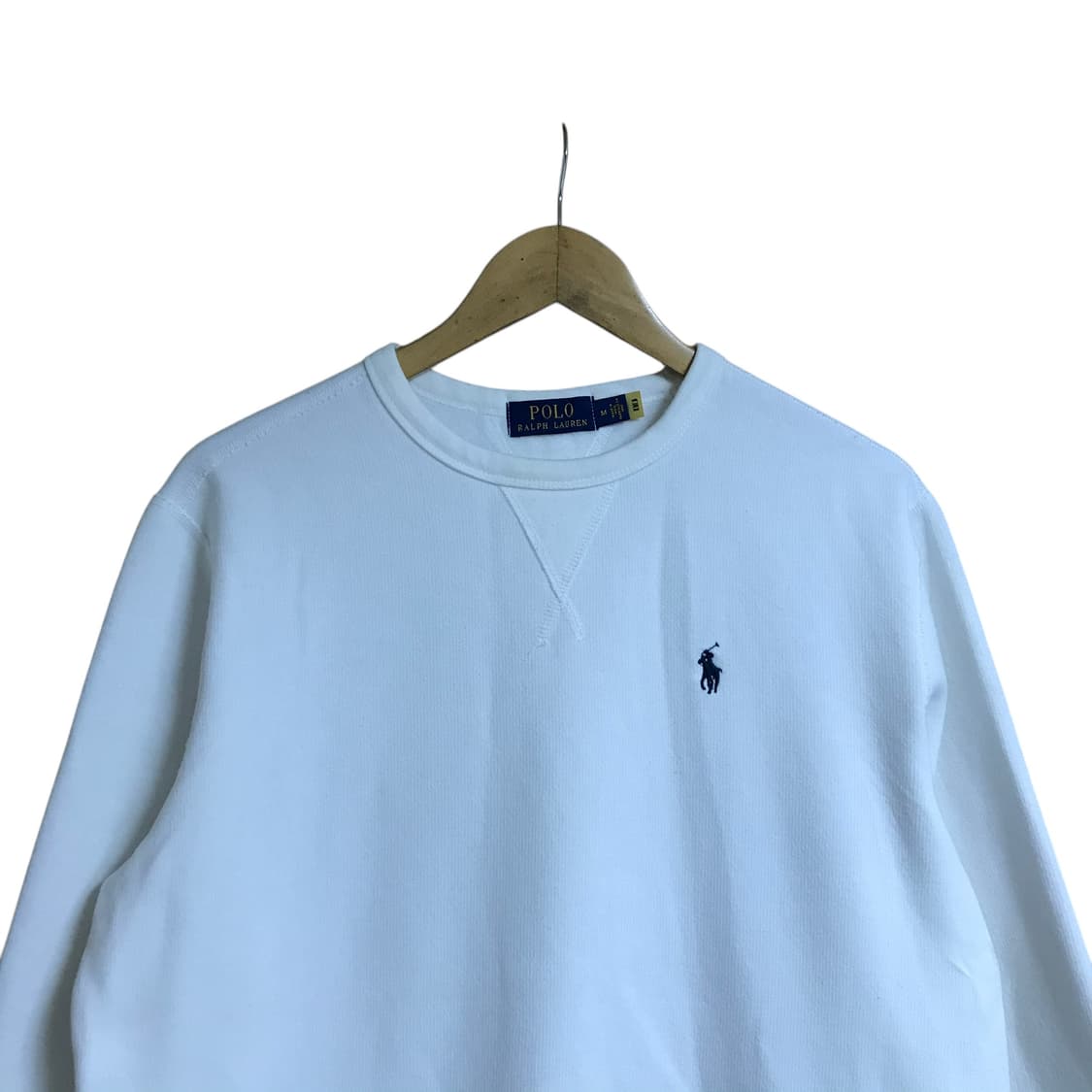 폴로 랄프로렌 신형라인 흰색 라운드 스웻셔츠 상품이미지1