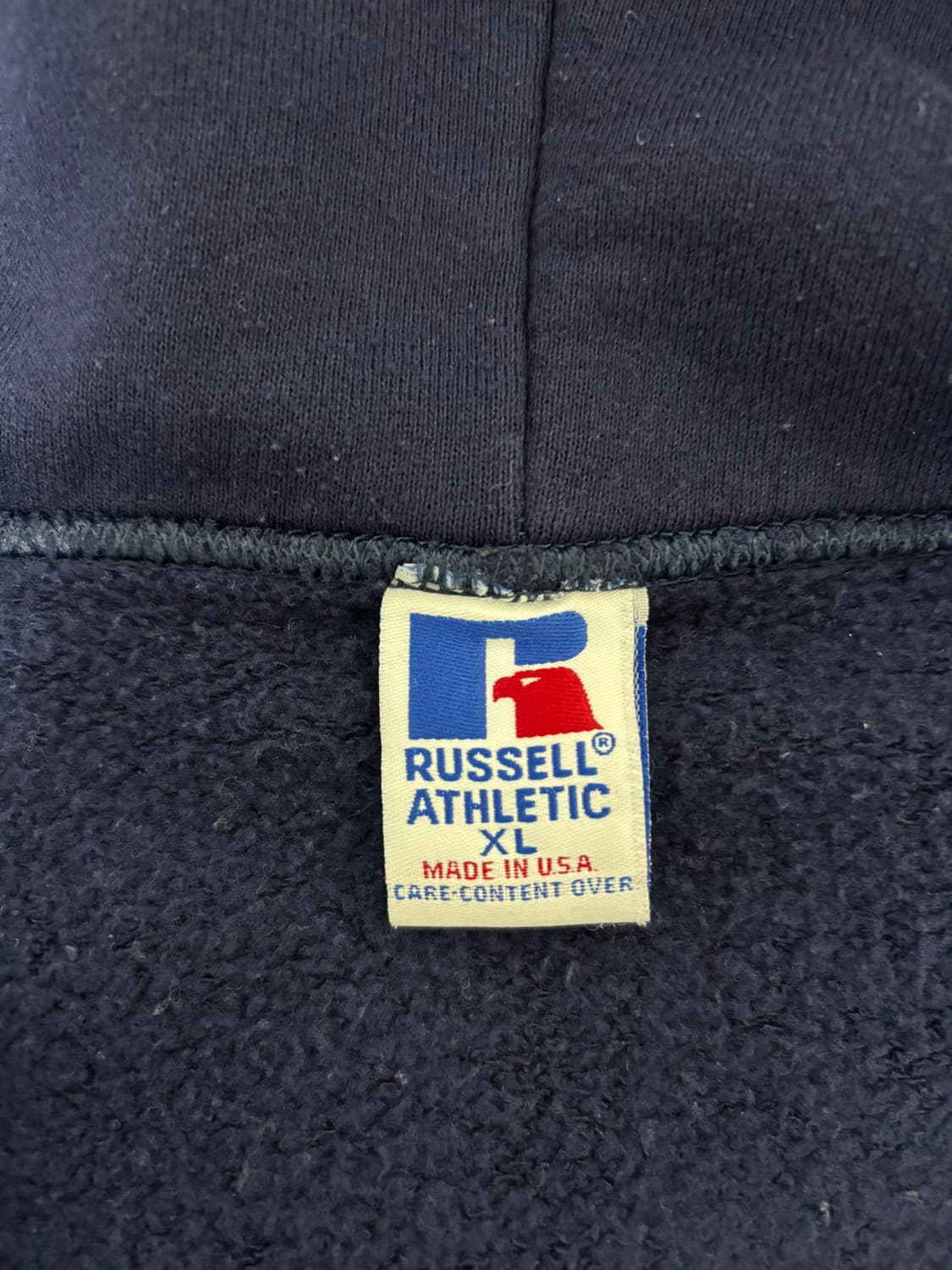 [XL] 90s 러셀 애슬레틱 후드집업 네이비 상품이미지3