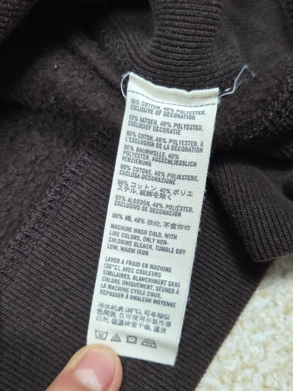 [아베크롬비] 빈티지 아플리케 92 로고 후드 집업 | A00166 상품이미지4