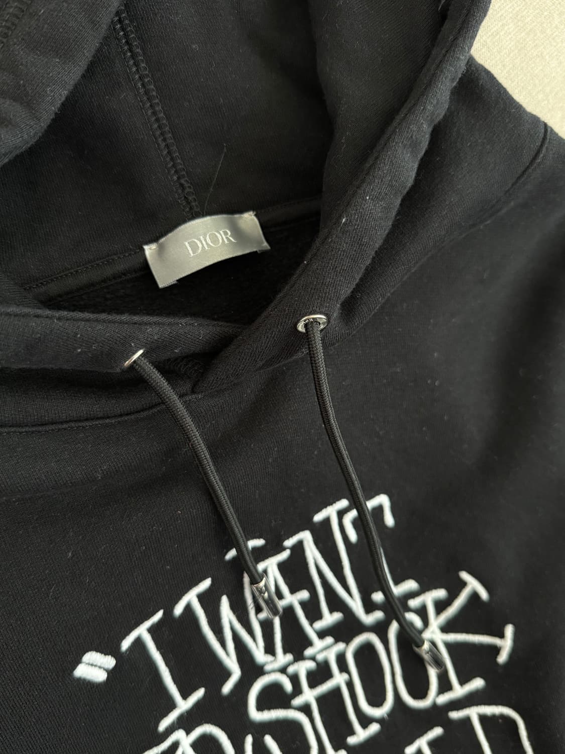 디올 X 숀 스투시 콜라보 블랙 후드티 M 상품이미지4