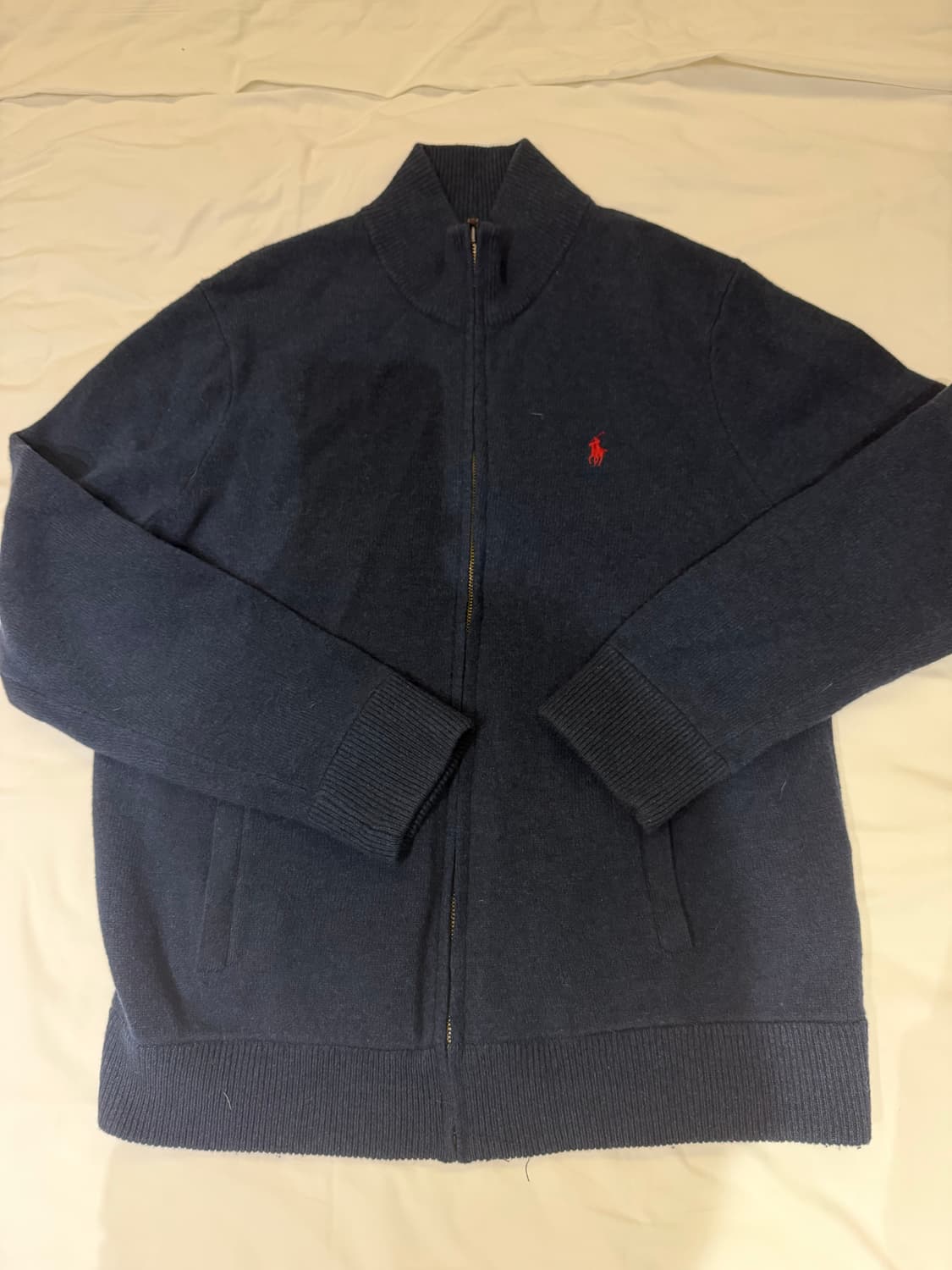 폴로 니트 집업 L 상품이미지1